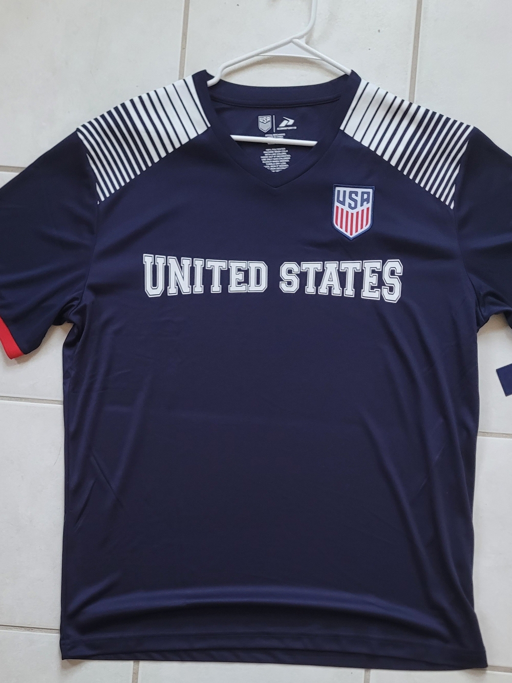 Icon Sports U.S. Soccer Federation Game Day Jersey Blue & White XL